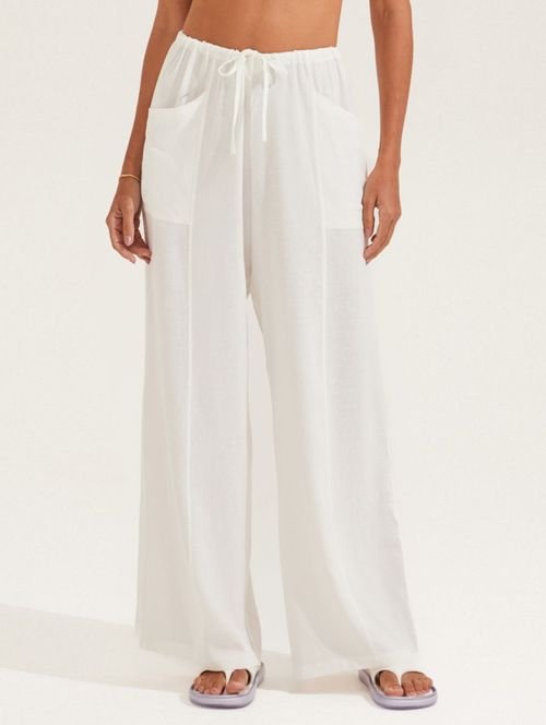 Calça Ampla Big Com Bolsos Off White